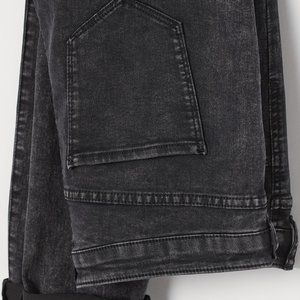 H&M+ High Waist Jegging in Acid Wash Black / Charcoal